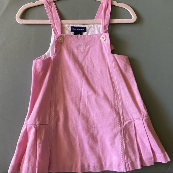 NWOT Gorgeous Ralph Lauren Pleated Jumper Skirtall Dress 24m - Picture 3 of 4